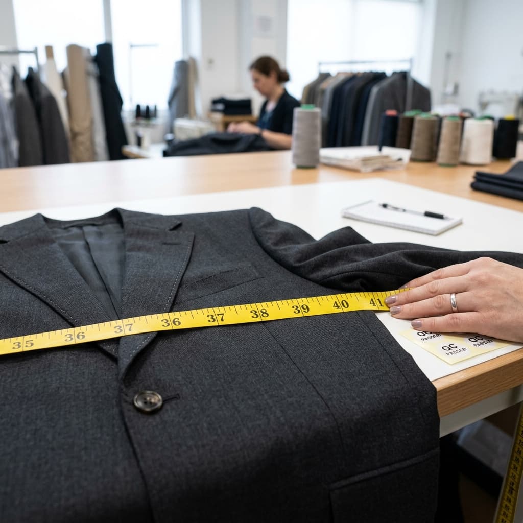 Apparel production stage 09: Quality control - Inline checks and final inspection